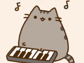 Pusheen plays happy birthday song 1