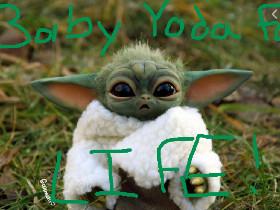 Baby Yoda as a baby!-LeoRain
