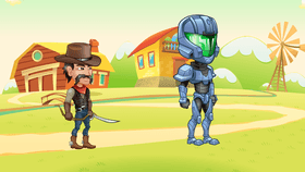 Cowboy scene