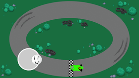 Smiley  go cart game