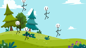 Stickman walking template