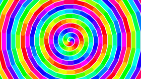 Rainbow spiral