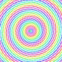 rainbow spiral