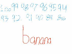 count down to banana