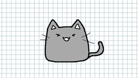 How To Draw, Easy Steps On How To Draw A Welly Drawn Animated Cat Of Code