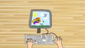 Computer & Hands