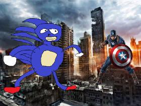 Sanic v. Captain America  1