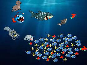 School of fish Vs preators