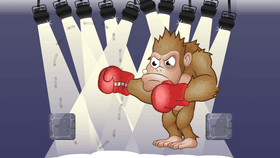 Boxing with an ape