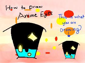 how to draw anime eyes