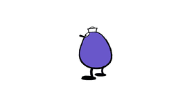 spinning purple blob