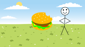 A Giant Hamburger