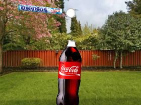 mentos in coke but bigger