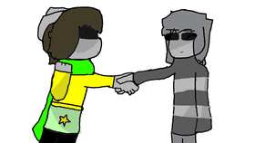 core! frisk meets buttercup