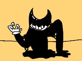 creepy picture of bendy