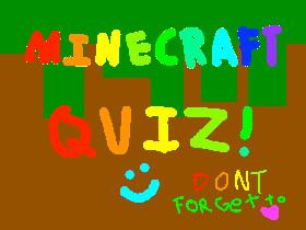 Minecraft quiz