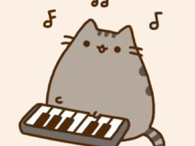 Pusheen plays happy birthday song 1