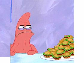 SpongeBob GIF 6 Patrick and Hamburgers