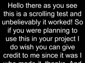 Scrolling Test