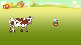 cow and the cupcke