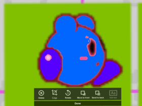 Big Blue kirby is running