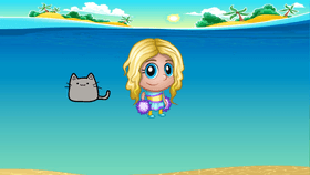 Cici and Cat at the beach