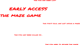 The horror fish  maze game