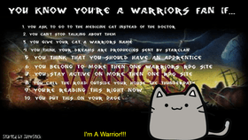 I&#039;m A warrior cat!!!!!