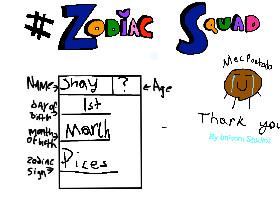 #Zodiac Squad Sign-ups 1