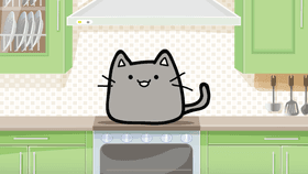 the cat is a cook