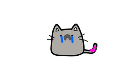 very sad cat