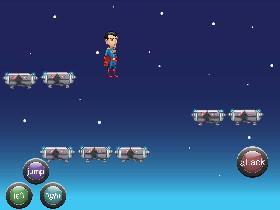 Platformer superman game