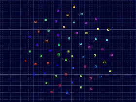 rainbow Spinning Squares