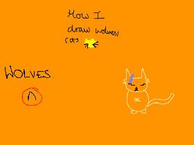 How I draw cats and wolves