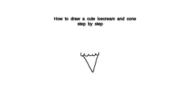 Draw cute icecream step by step