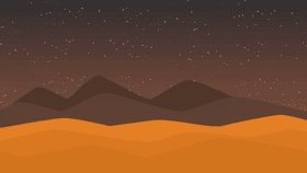 Sunset over Mars