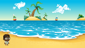 Beach scene