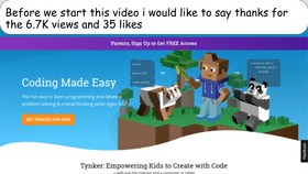 My Tynker account video