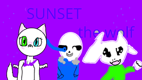 Sans and Asrial X Sunset