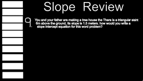 Math Game Project Slope review