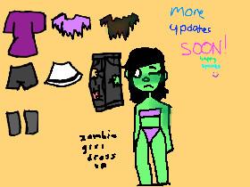 Zombie girl dressup