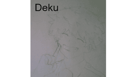 Drawing of Izuku (Deku)