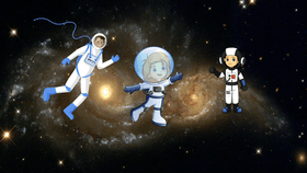 astronauts in space