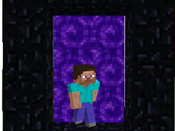 steve in a portal