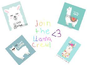 Join Llama Crew! Pls like