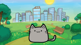 cat in park