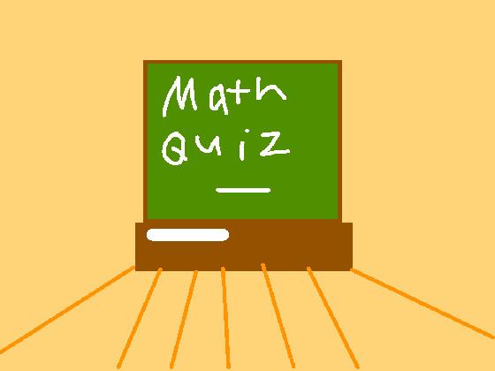 Math quiz -