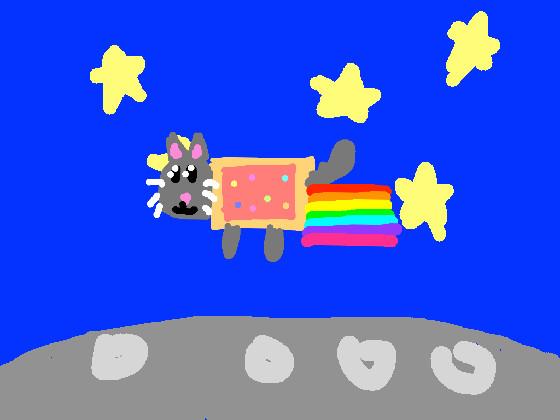 flying nyan cat