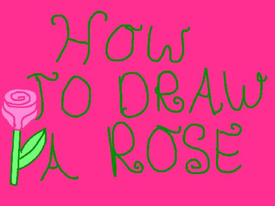 How to draw a ROSE 🌷🌹