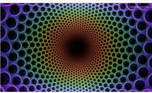 Rainbow honeycomb spin hypnosis